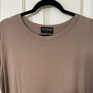 Kittenish Soft Taupe Top